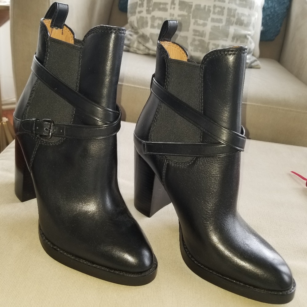 Brand New Black Coach boots, Size 10.